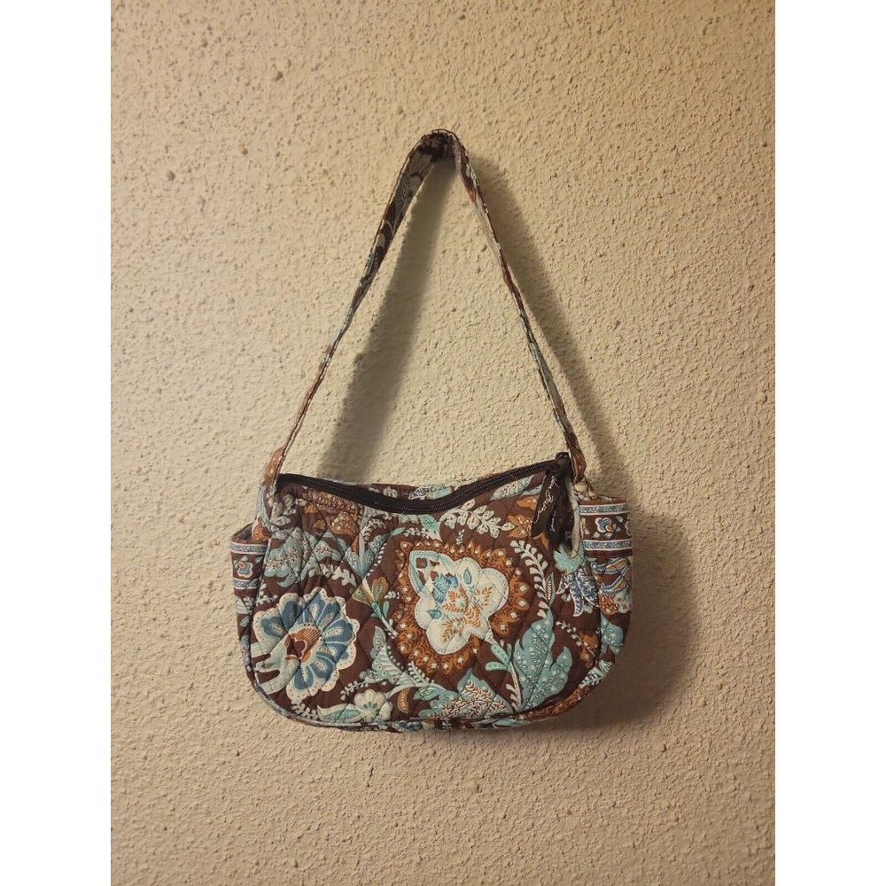 Vera Bradley “Java Blue” 2006 Pattern Maggie Medium  Handbag Purse Clean Nice